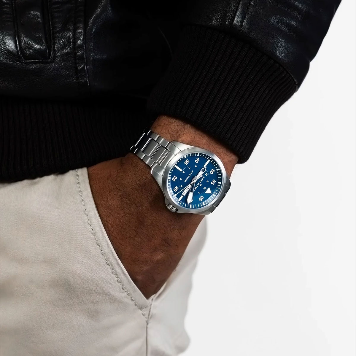 Hamilton Khaki Aviation Pilot Day Date Auto H64635140