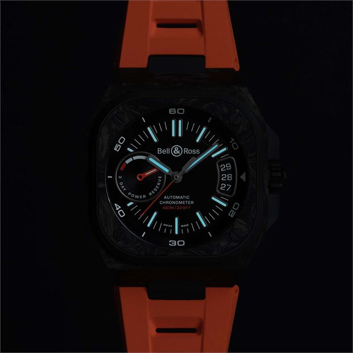 Bell & Ross BR-X5 Carbon Orange BRX5R-BO-TC/SRB | Engin Saat