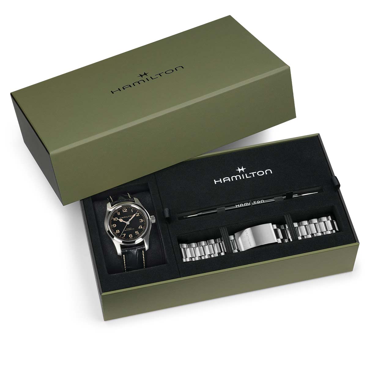 Hamilton Khaki Field Murph 42mm Bilezik Seti Auto H70605732