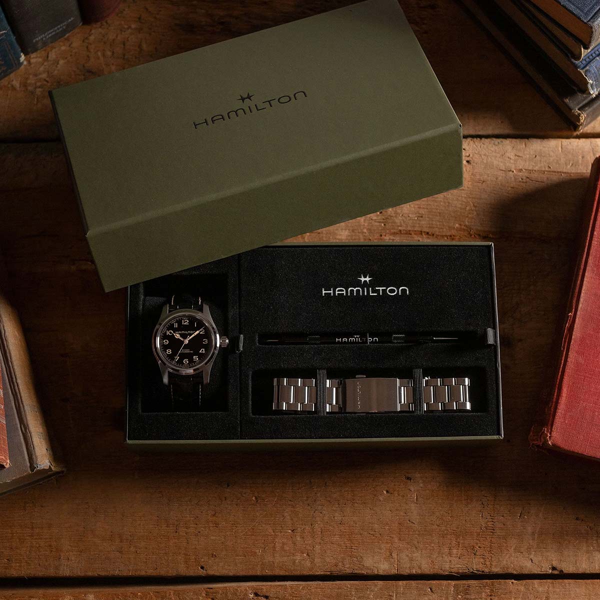 Hamilton Khaki Field Murph 42mm Bilezik Seti Auto H70605732