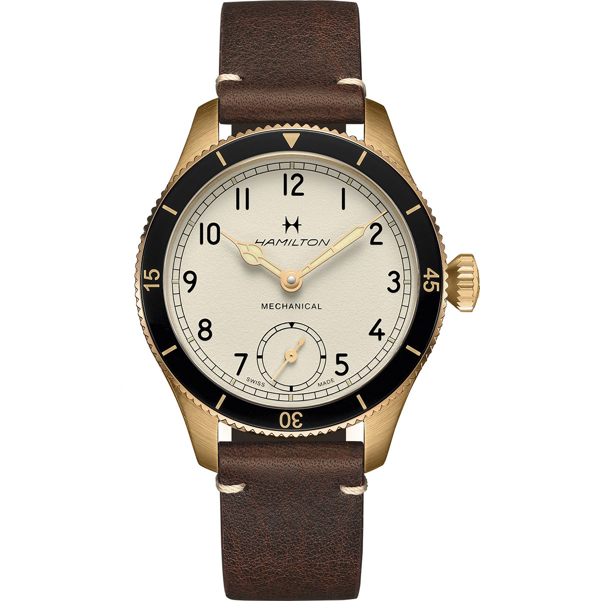 Hamilton H76709510 Khaki Aviation Pilot Pioneer Mechanical Bronze 43mm