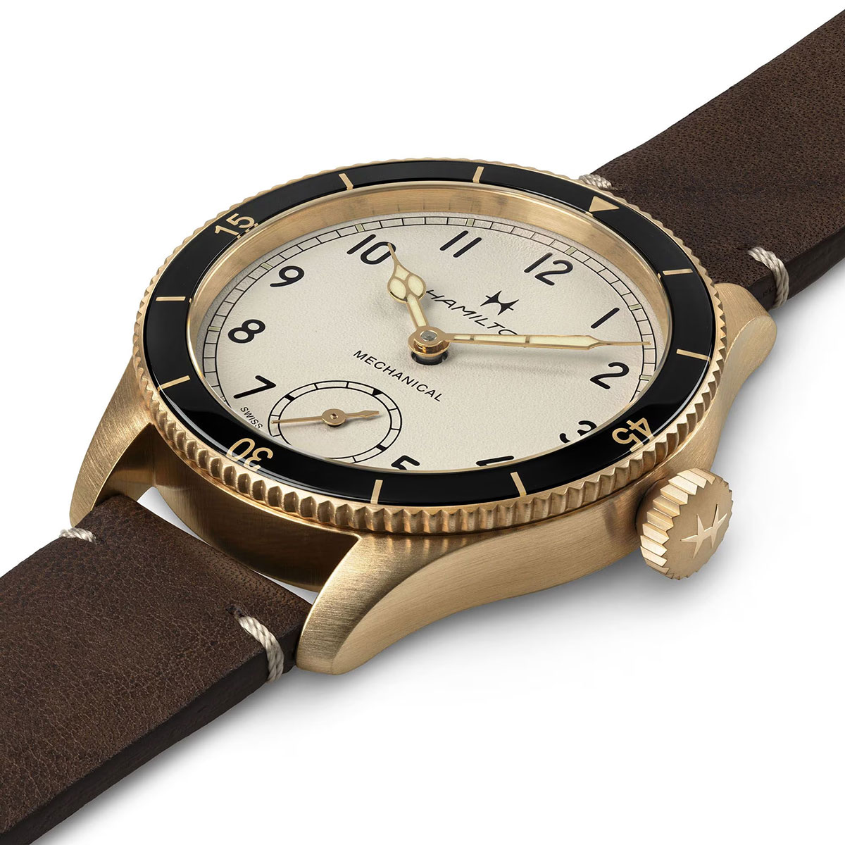 Hamilton H76709510 Khaki Aviation Pilot Pioneer Mechanical Bronze 43mm