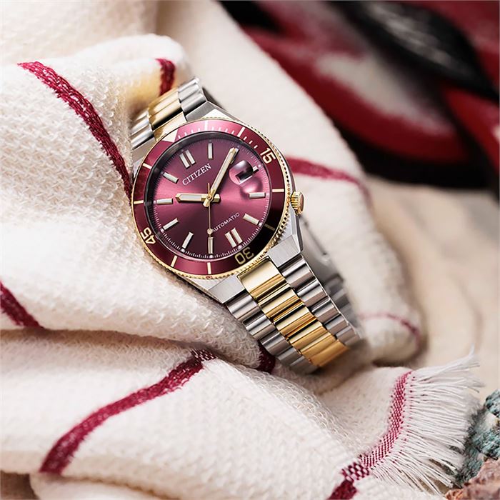 nizinoito Citizen Tsuyosa Shore Coral Red NJ0234-58X | Engin Saat